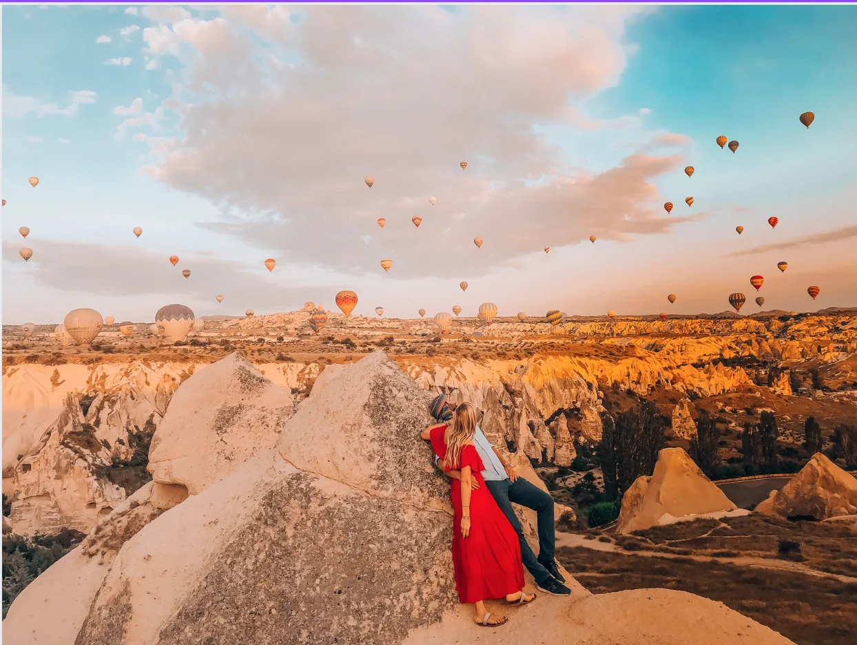 Kapadokya Balon Uçuşu İzleme Turu
